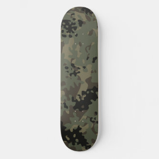 Camouflage Skateboard Groen Zwart Bruin