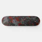 Camouflage Skateboard Rood Zwart Grijs (Horizontaal)