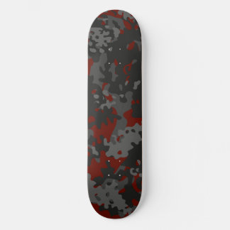Camouflage Skateboard Rood Zwart Grijs
