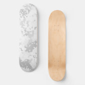 Camouflage Skateboard Wit Grijs (Voorkant)