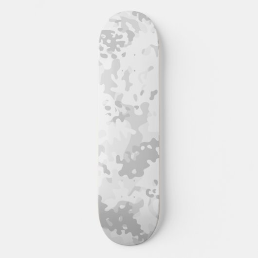 Camouflage Skateboard Wit Grijs (Voorkant)