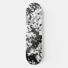 Camouflage Skateboard Wit Zwart Grijs