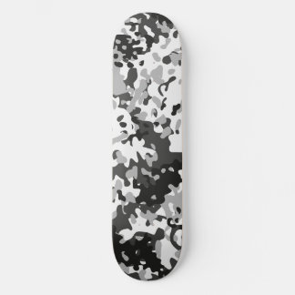 Camouflage Skateboard Wit Zwart Grijs