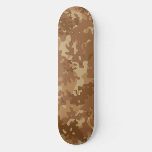 Camouflage Skateboard Woestijn Bruin Tan (Voorkant)