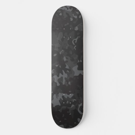 Camouflage Skateboard Zwart Grijs (Voorkant)