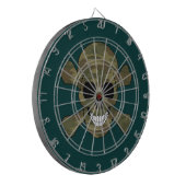 Camouflage Skull and Crossbones Dart Board Dartbord (Voorkant Links)