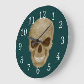 Camouflage Skull Clock Grote Klok (Hoek)