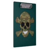 Camouflage Skull en Crossbones Klembord (Rechts)