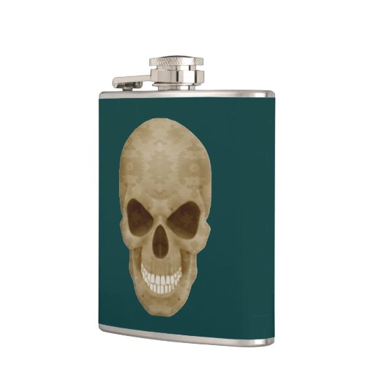 Camouflage Skull Flask Heupfles (Links)