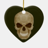 Camouflage Skull Heart Ornament (Achterkant)