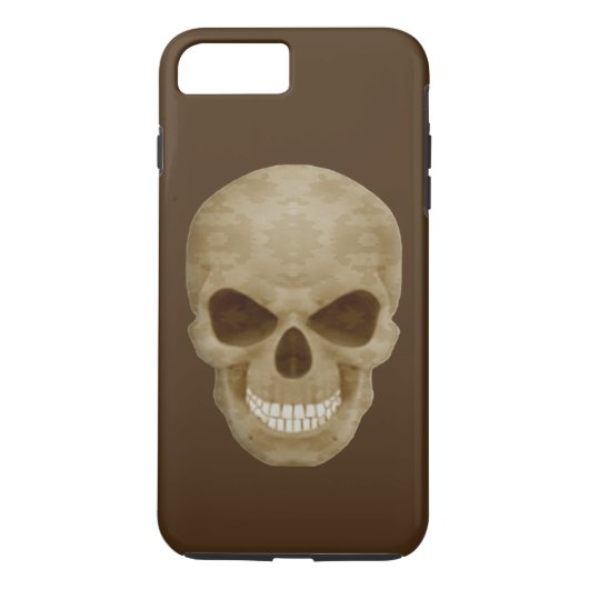 Camouflage Skull iPhone 7 Hoesje (Achterkant)