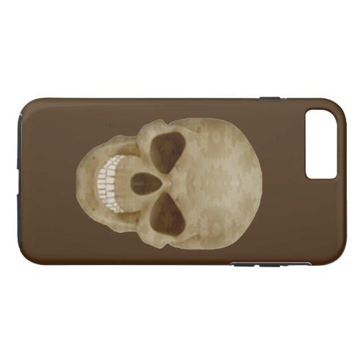 Camouflage Skull iPhone 7 Hoesje (Achterkant (Horizontaal))