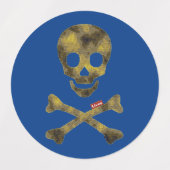 Camouflage Skull Labels (Design 1)