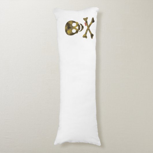 Camouflage Skull Lichaamskussen (Voorkant Verticaal)