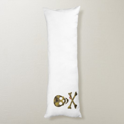 Camouflage Skull Lichaamskussen (Achterkant (Verticaal))