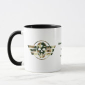 Camouflage Skull | Military Pride Veteran  Coffee Mok (Links)