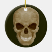 Camouflage Skull Round Ornament (Achterkant)