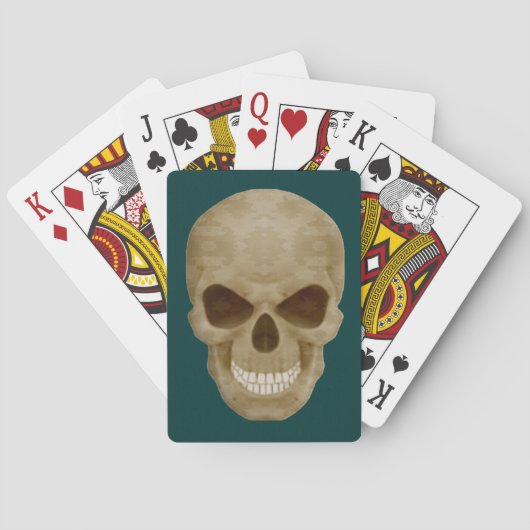 Camouflage Skull-spellen Pokerkaarten (Achterkant)