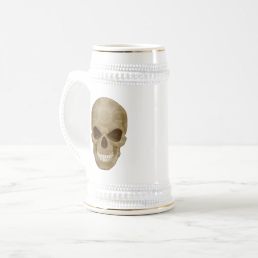 Camouflage Skull Stein Bierpul (Voorkant links)