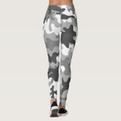 Camouflage Snow Army - Power Yoga Leggings (Achterkant)