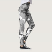 Camouflage Snow Army - Power Yoga Leggings (Rechts)