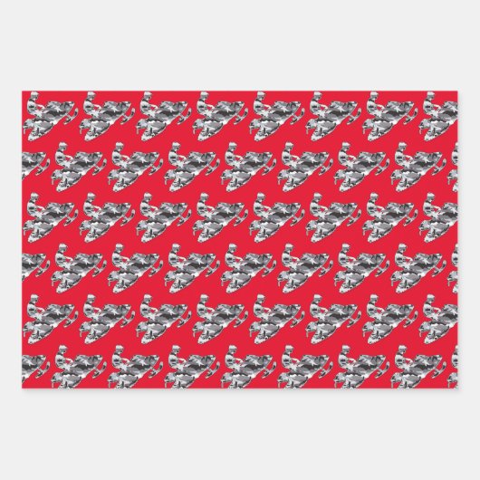 Camouflage Snowmobile Inpakpapier Vel (Voorkant)