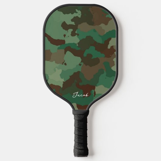 Camouflage Speciaal Pickleball Paddle (Voorkant)