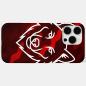 Camouflage Spirit – White Wolf Line Art Case-Mate iPhone Case (Achterkant (horizontaal))