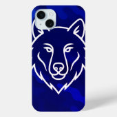 Camouflage Spirit – White Wolf Line Art Case-Mate iPhone Case (Achterkant)