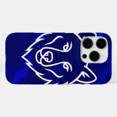 Camouflage Spirit – White Wolf Line Art Case-Mate iPhone Case (Achterkant (horizontaal))