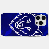 Camouflage Spirit – White Wolf Line Art Case-Mate iPhone Case (Achterkant (horizontaal))