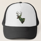 Camouflage Stag Deer Hunter Trucker Pet (Voorkant)