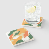 camouflage stenen onderzetter (Zijkant)