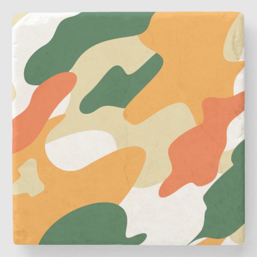 camouflage stenen onderzetter (Voorkant)