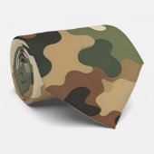 Camouflage Stropdas (Opgerold)