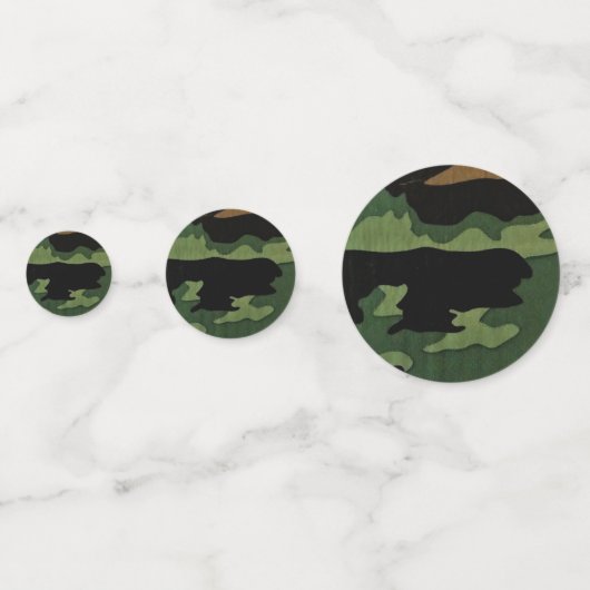 Camouflage tafel confetti (Achterkanten)