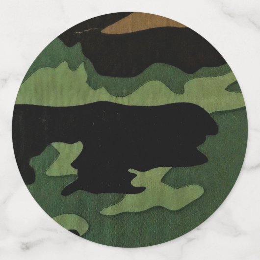 Camouflage tafel confetti (Grote achterkant)