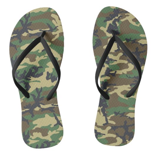 Camouflage Teenslippers voor vrouwen (Voetbed)