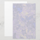 Camouflage tegen blauwe bloem briefpapier (Voorkant / Achterkant)