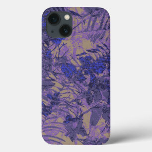 Camouflage tegen blauwe bloem Case-Mate iPhone case