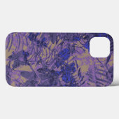 Camouflage tegen blauwe bloem Case-Mate iPhone case (Achterkant (horizontaal))