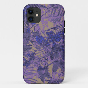 Camouflage tegen blauwe bloem Case-Mate iPhone case