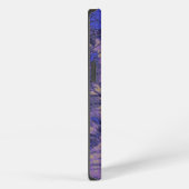 Camouflage tegen blauwe bloem iPhone hoesje (Rechterkant)