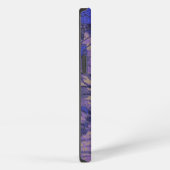 Camouflage tegen blauwe bloem iPhone hoesje (Rechterkant)