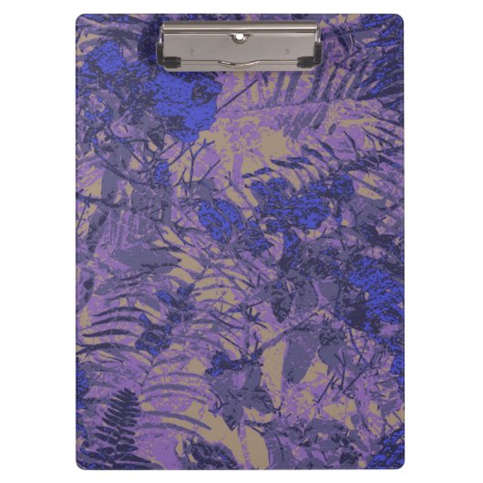 Camouflage tegen blauwe bloem klembord (Voorkant)