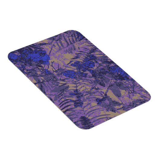 Camouflage tegen blauwe bloem magneet (Rechterzijde)