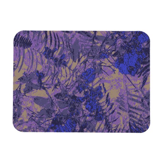 Camouflage tegen blauwe bloem magneet (Horizontaal)