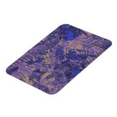 Camouflage tegen blauwe bloem magneet (Linkerzijde)