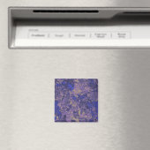 Camouflage tegen blauwe bloem magneet (Insitu (Vaatwasser))