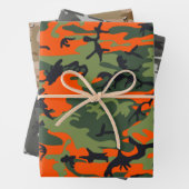 Camouflage terug naar school inpakpapier vel (In situ)